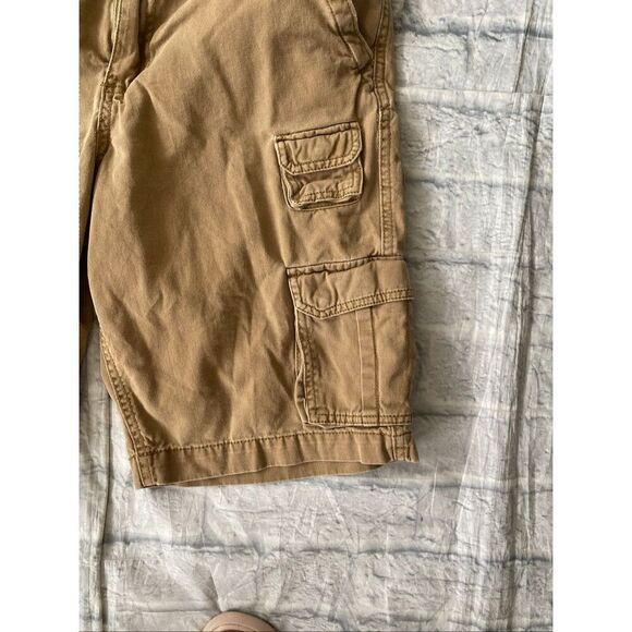 No boundaries 100% cotton men size 30 multi pocket cargo shorts tan - Picture 2 of 8